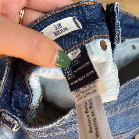 Madewell Slim Boyfriend Jeans Medium Wash - Picture 8 of 8